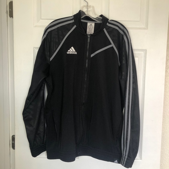 🔰❤️‍🔥 Adidas Men's Climalite Black Full Zip 3D Camo Jacket‼️ - Picture 2 of 11